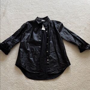 Black jacket with collar